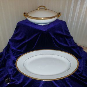 Limoges Covered Serving Dish & matching Platter